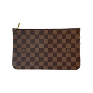 Louis Vuitton Neverfull Damier Ebene MM inside pouch pochette accessoires new